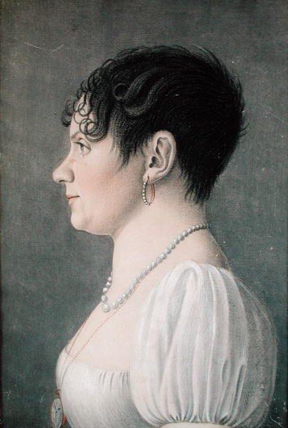 Retrato de uma Jovem, c.1810 (pastel sobre papel) de Etienne Esperance Bouchardy