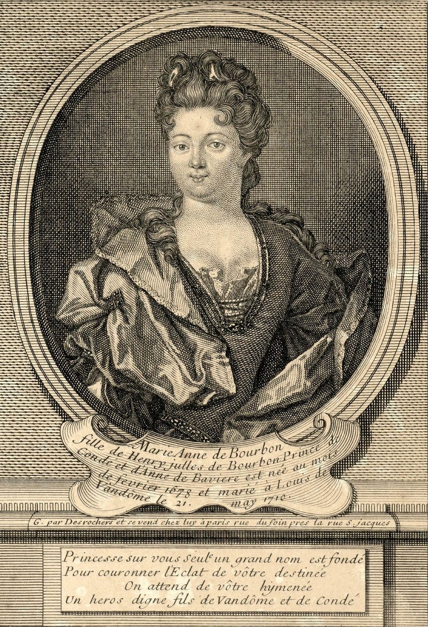 Marie Anne de Bourbon, duquesa de Vendôme de Etienne Jehandier Desrochers