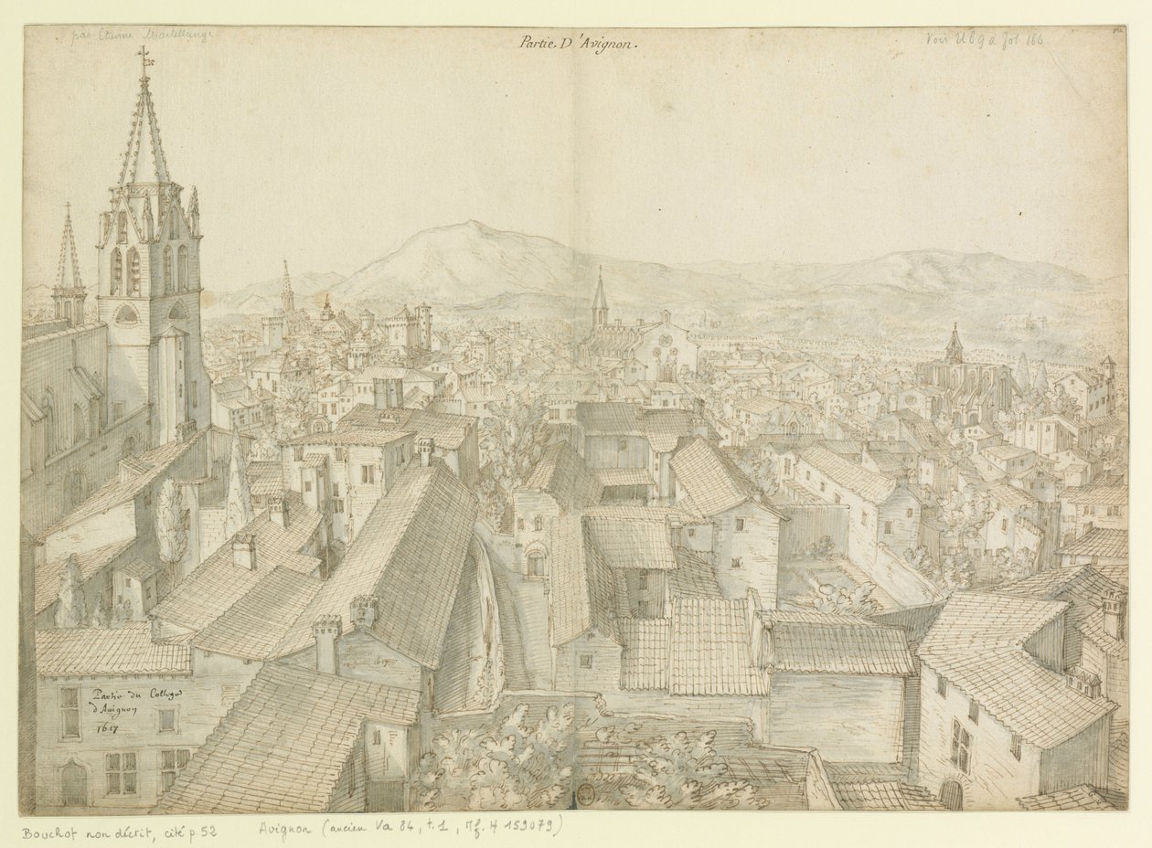 Parte do Colégio  de Avinhão  1617 : Parte de Avinhão de Etienne Martellange