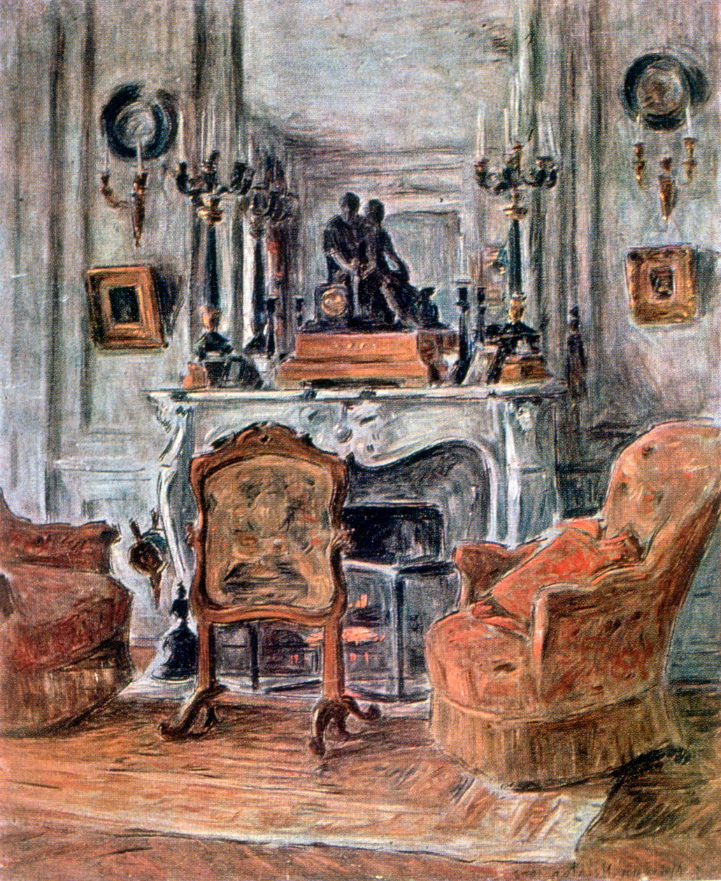 A sala de estar, 1900 de Etienne Moreau Nelaton