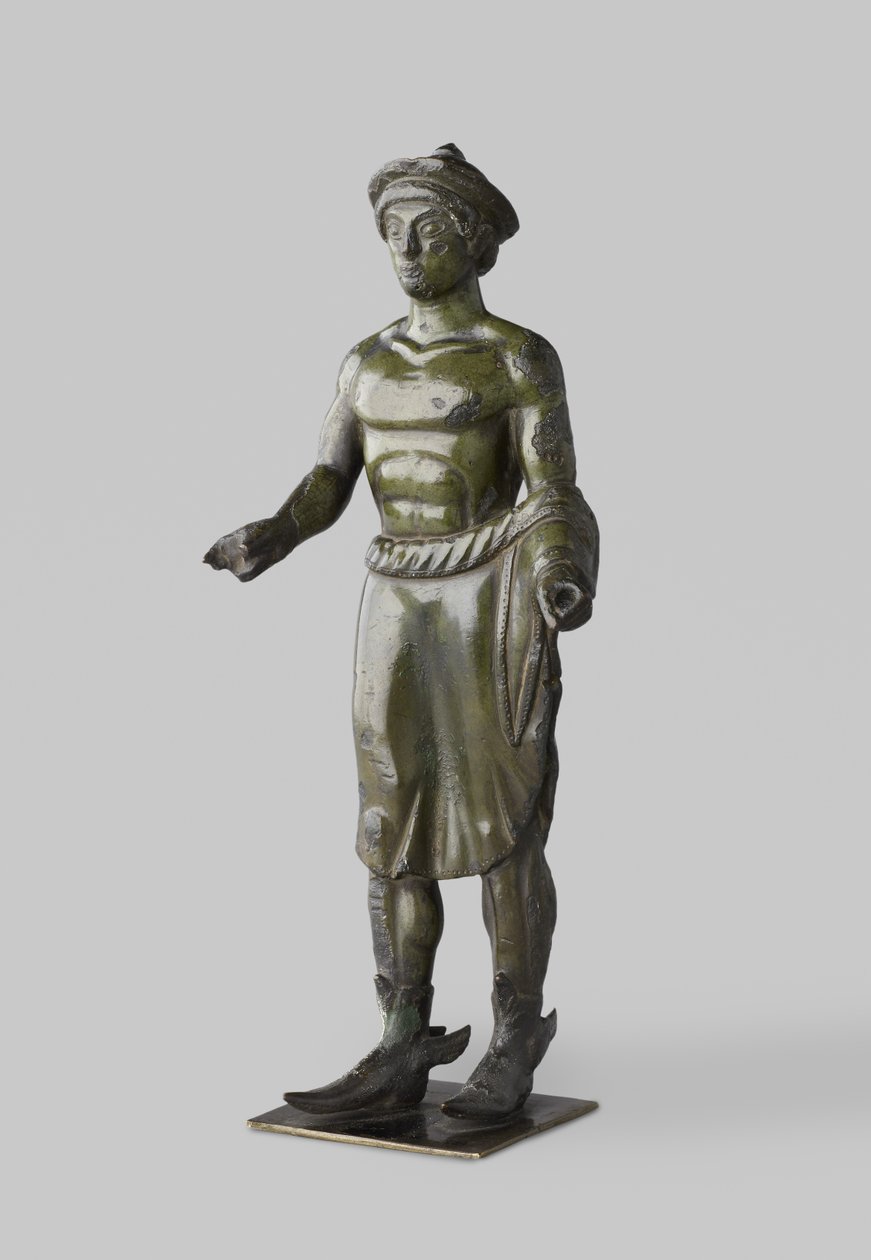 Estatueta de bronze etrusco de Turms (Hermes) (liga de cobre) de Etruscan