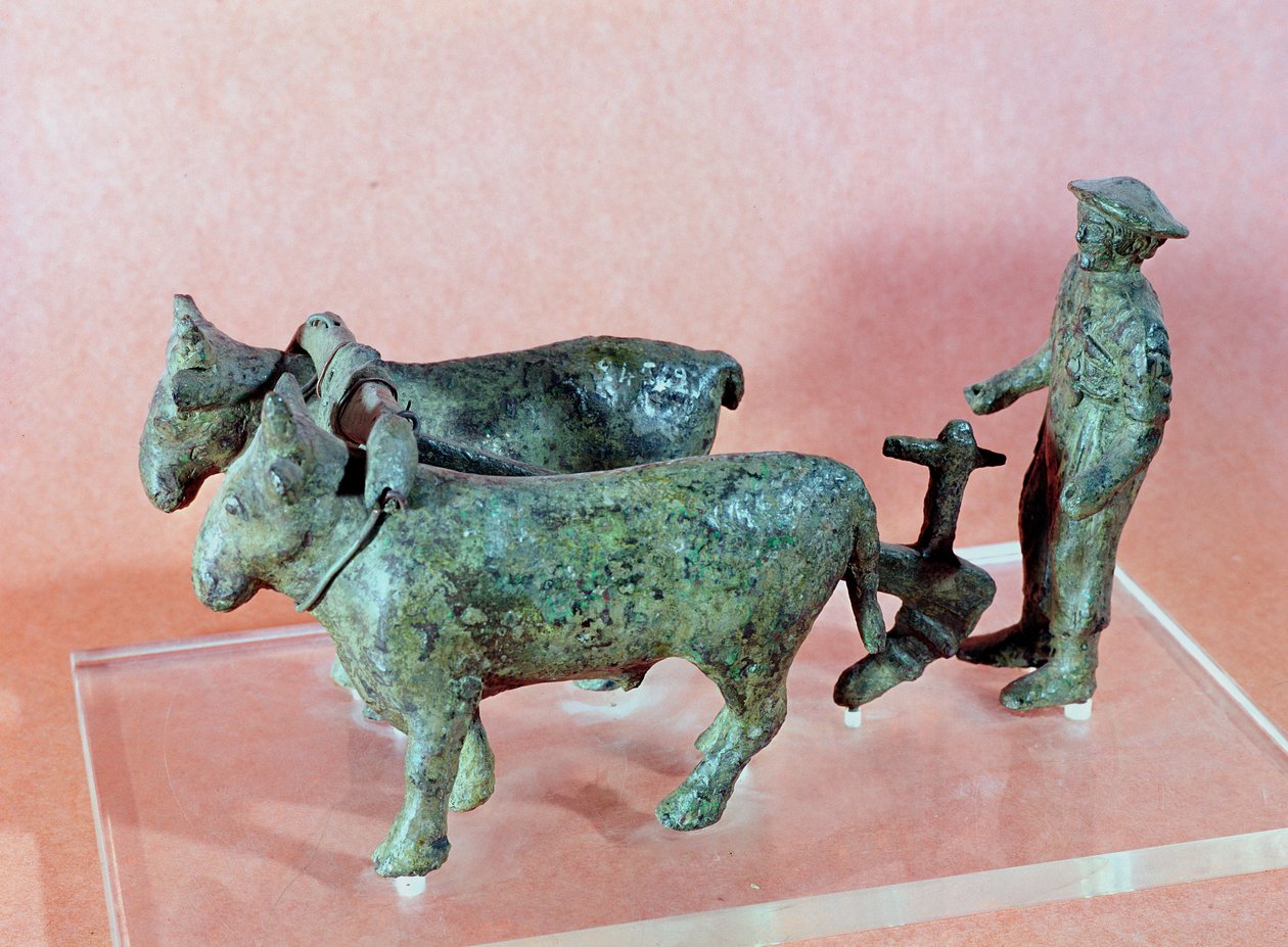 O lavrador de Arezzo, de Cerveteri, século 6 aC (bronze) de Etruscan