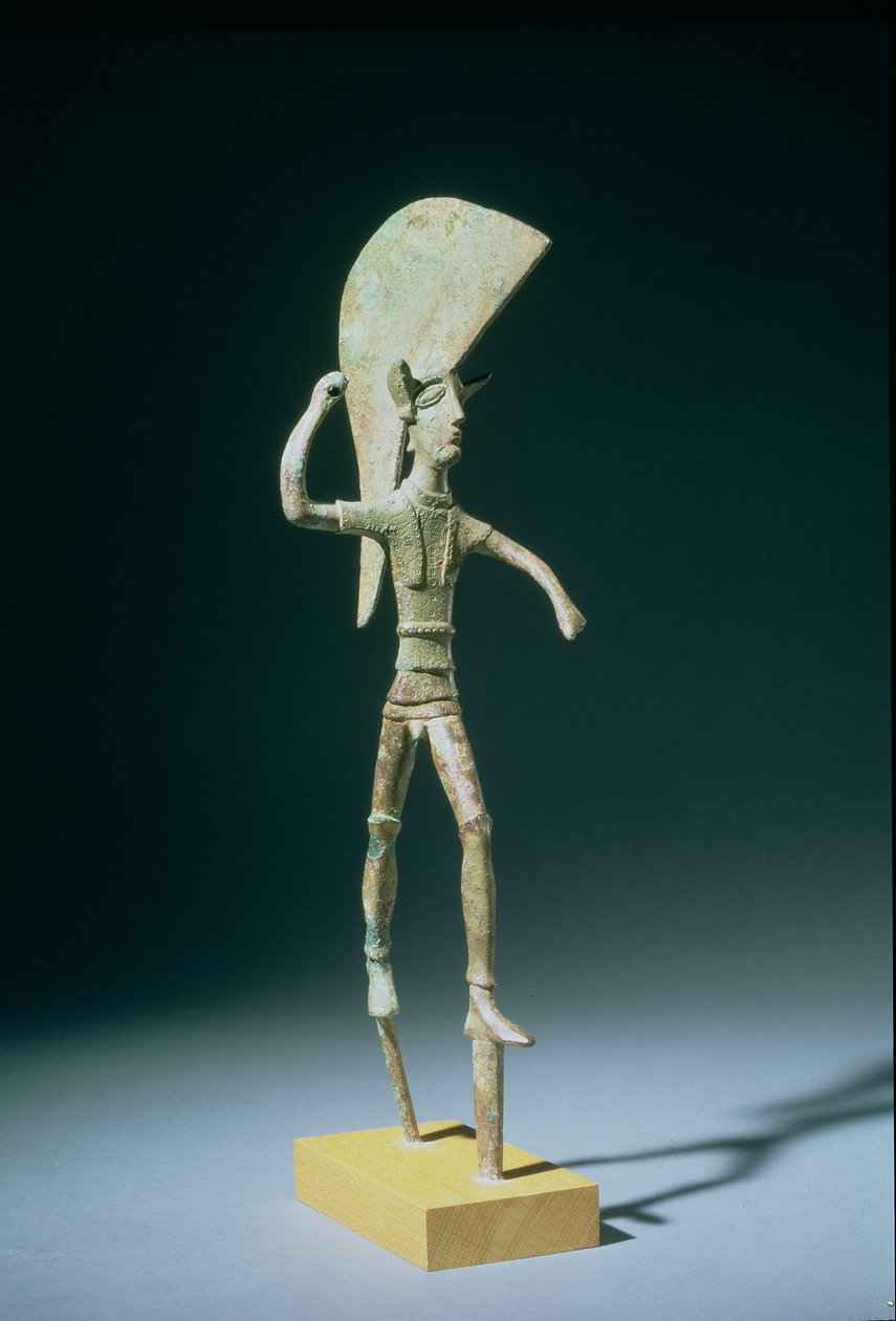 Guerreiro, da Úmbria, etrusco, século V aC (bronze) de Etruscan