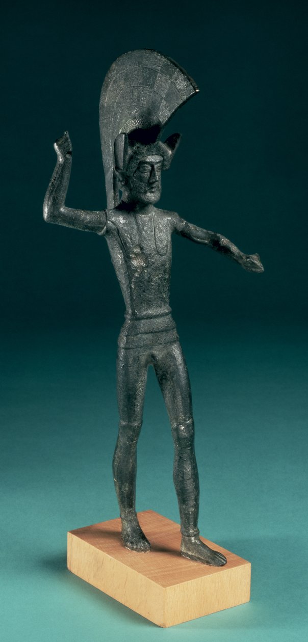 Guerreiro, da Úmbria, etrusco, século V aC (bronze) de Etruscan