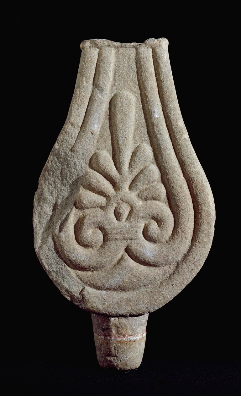 A civilização etrusca: Estela de Fiesole em gres de Sesto Fiorentino Itália. 550-500 AC. Florença, Museo Archeologico de Etruscan