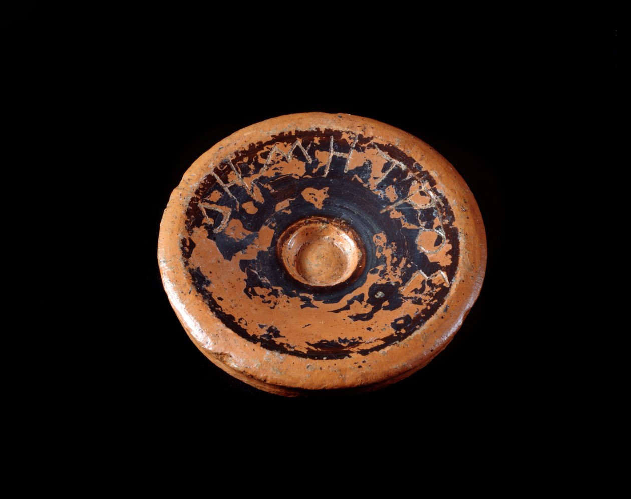 Civilização etrusca: fragmento de corte de terracota dedicado à deusa Deméter 550-530 aC - Da Gravisca, Itália de Etruscan
