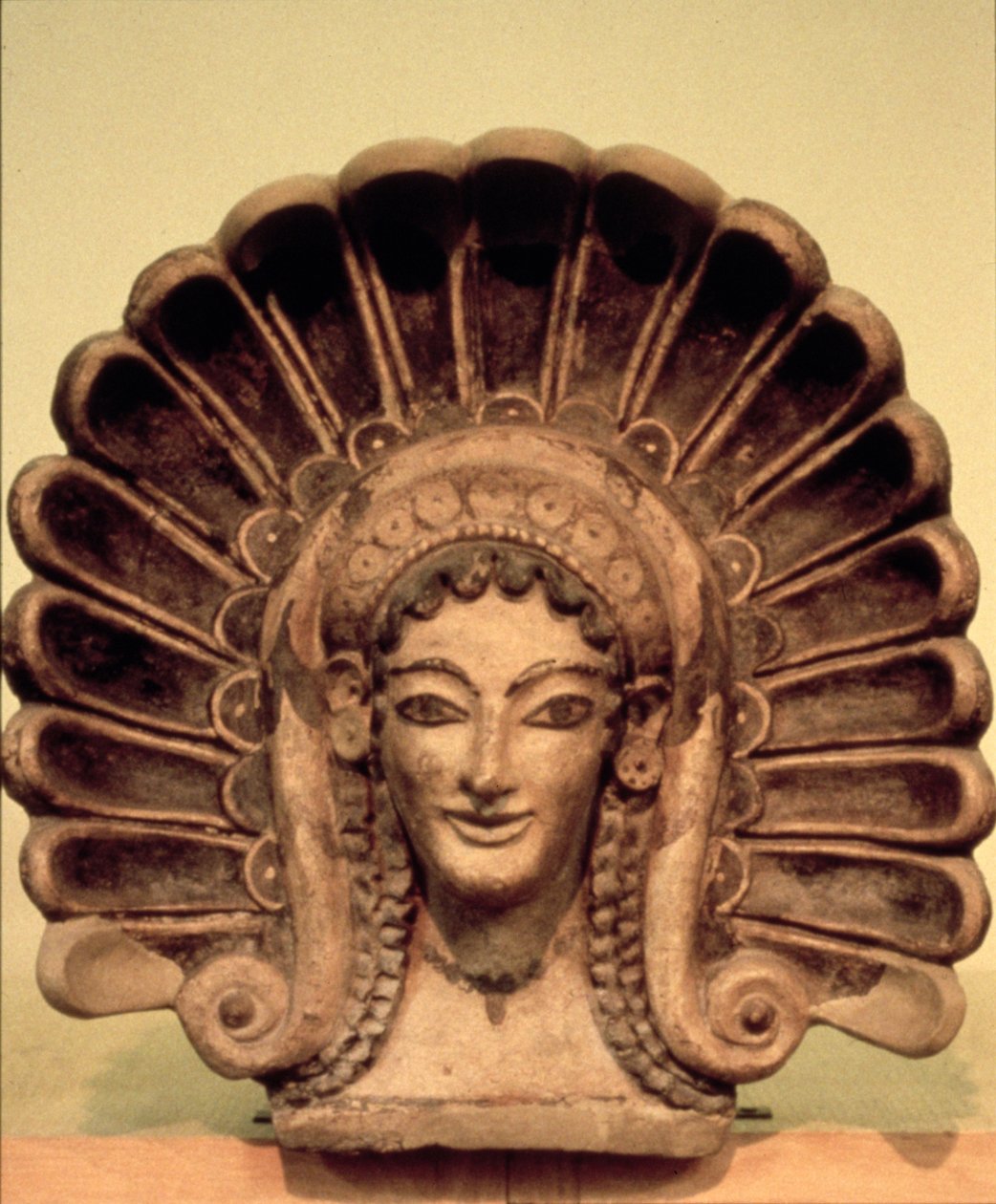 Fixação no templo Etrusco em Veii, século VI a.C. (cerâmica policromada) de Etruscan
