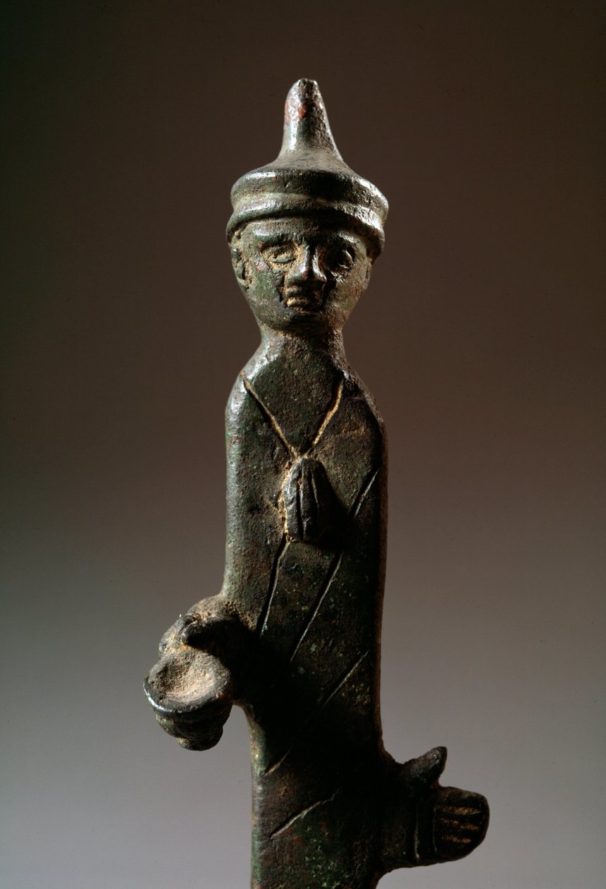 Haruspice, Escultura de Bronze, Século III a.C. de Etruscan Etruscan