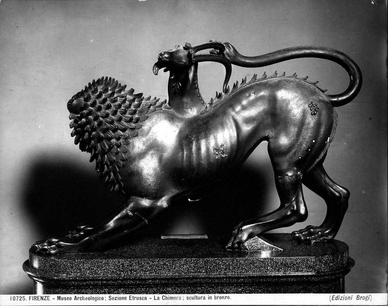 A Quimera Ferida de Bellerophon (bronze) (para detalhes ver 104199) de Etruscan Etruscan