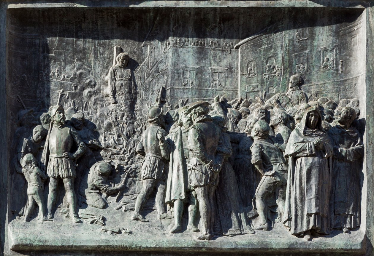 Giordano Bruno queimado na fogueira, Campo de