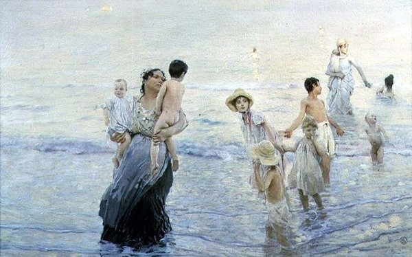 Julho (Na Praia) de Ettore Tito