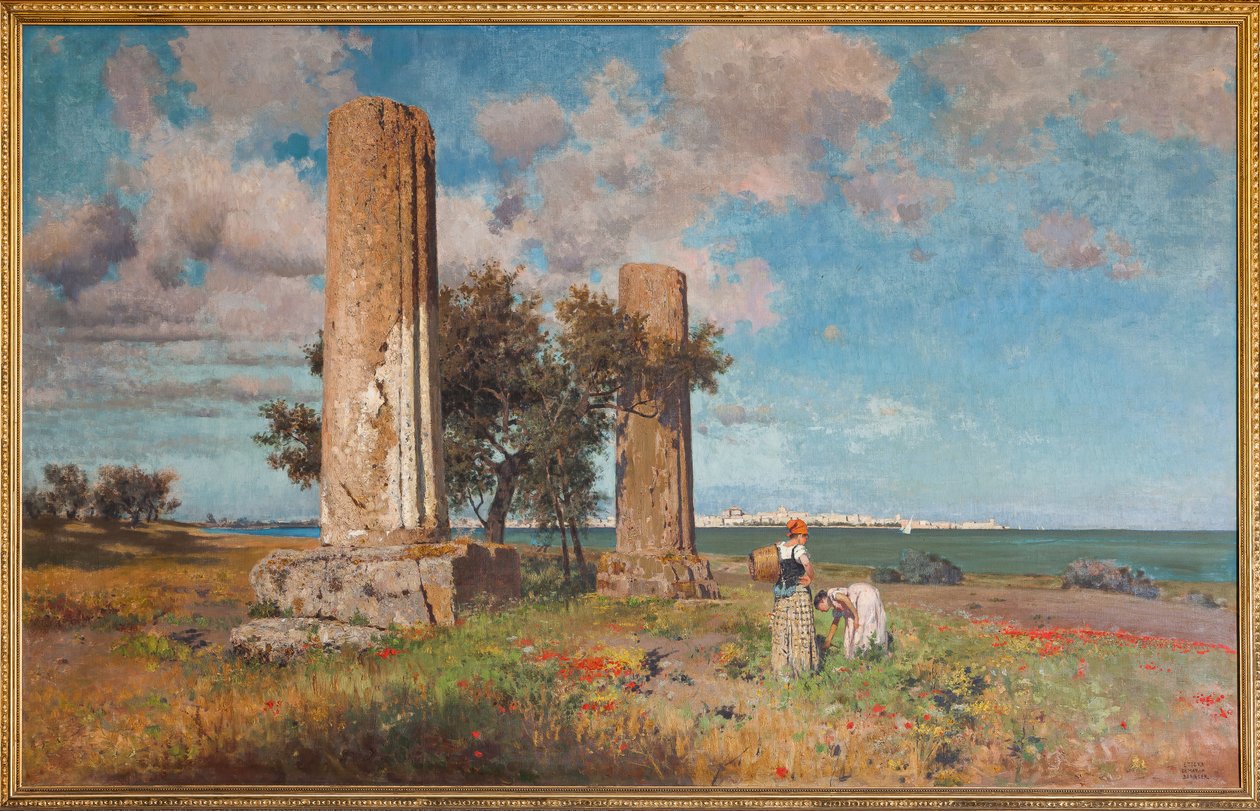 O Templo de Júpiter em Siracusa de Ettore de Maria Bergler