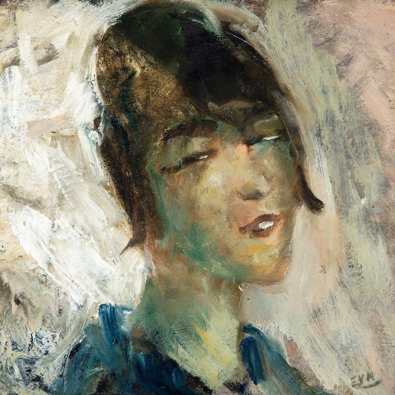 Retrato de uma mulher de Eugeen van Mieghem