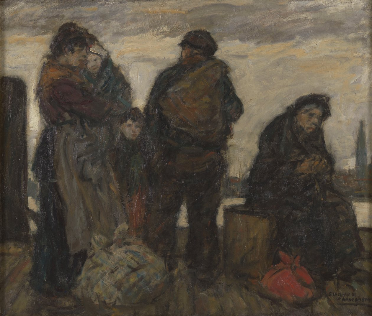 O regresso a casa (com a mãe Van Mieghem) de Eugeen van Mieghem