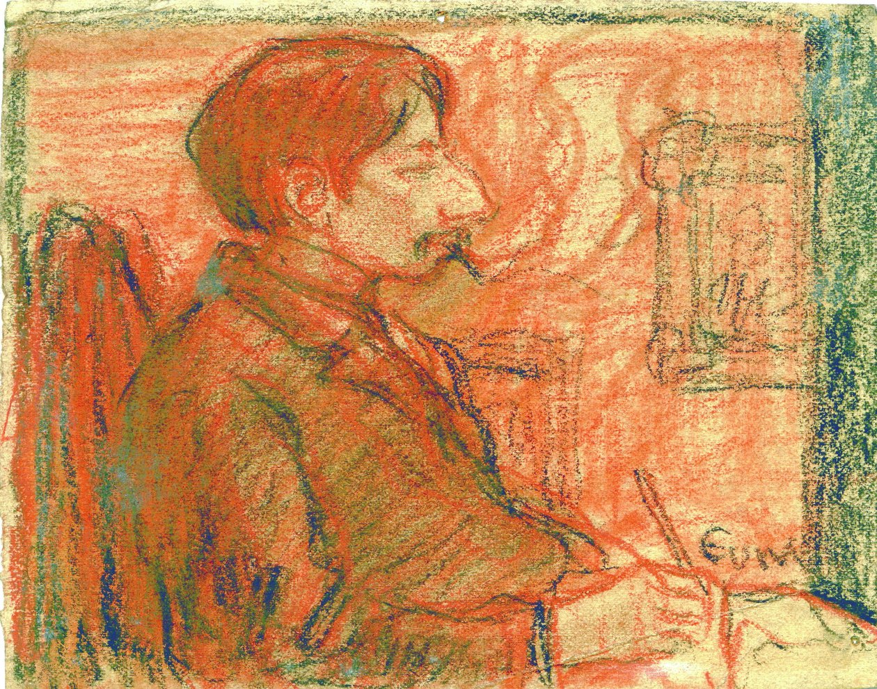 O pintor Joseph Posenaer de Eugeen van Mieghem