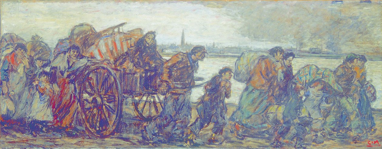 Os refugiados de Eugeen van Mieghem