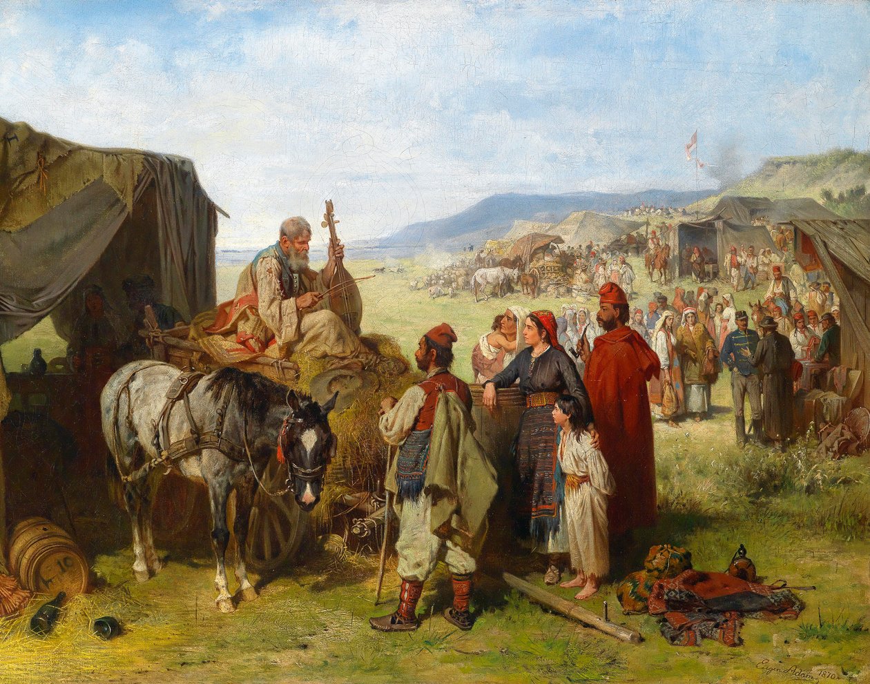 Acampar na Dalmácia de Eugen Adam
