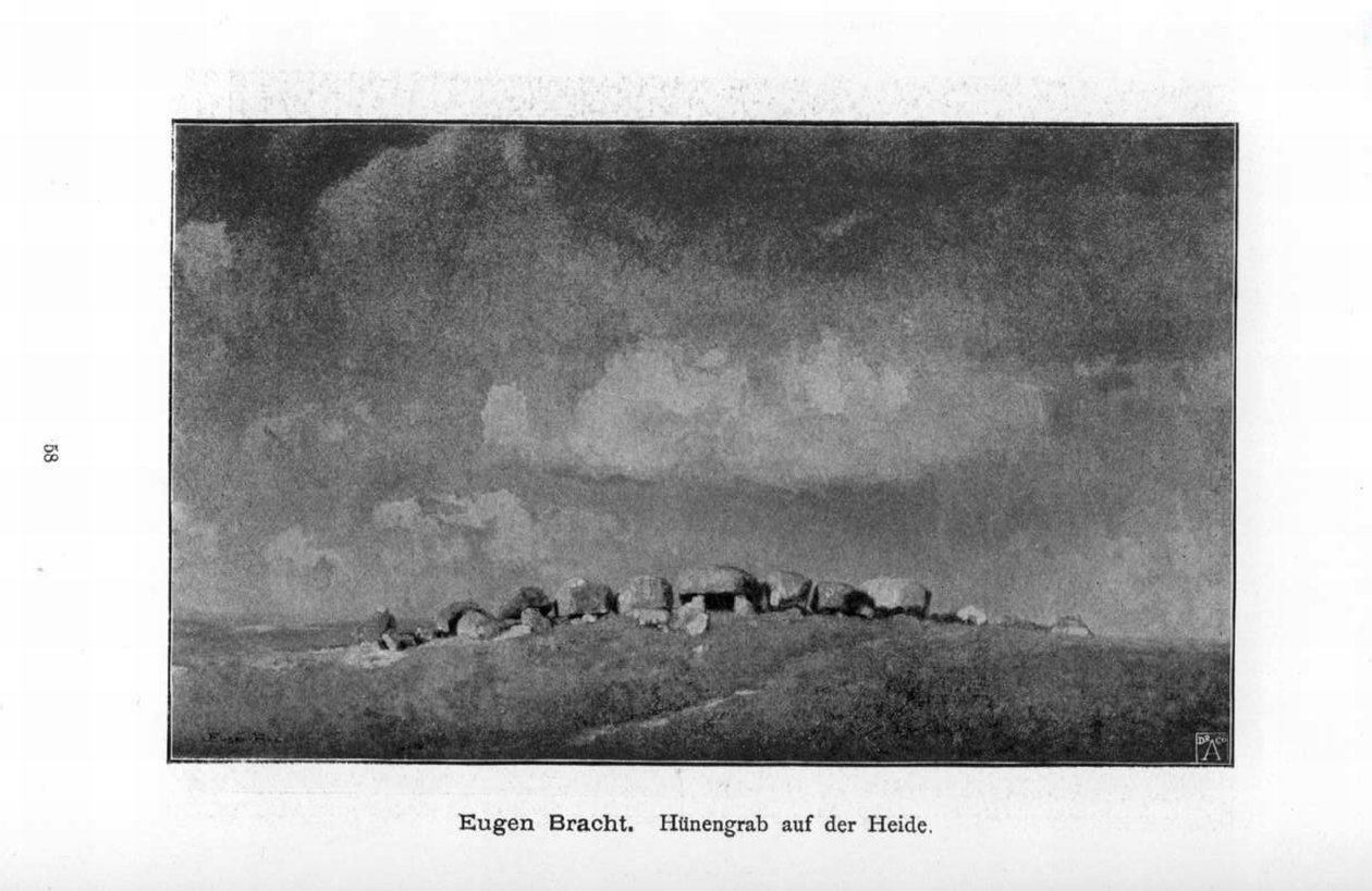 Tumba megalítica na charneca de Eugen Felix Prosper Bracht