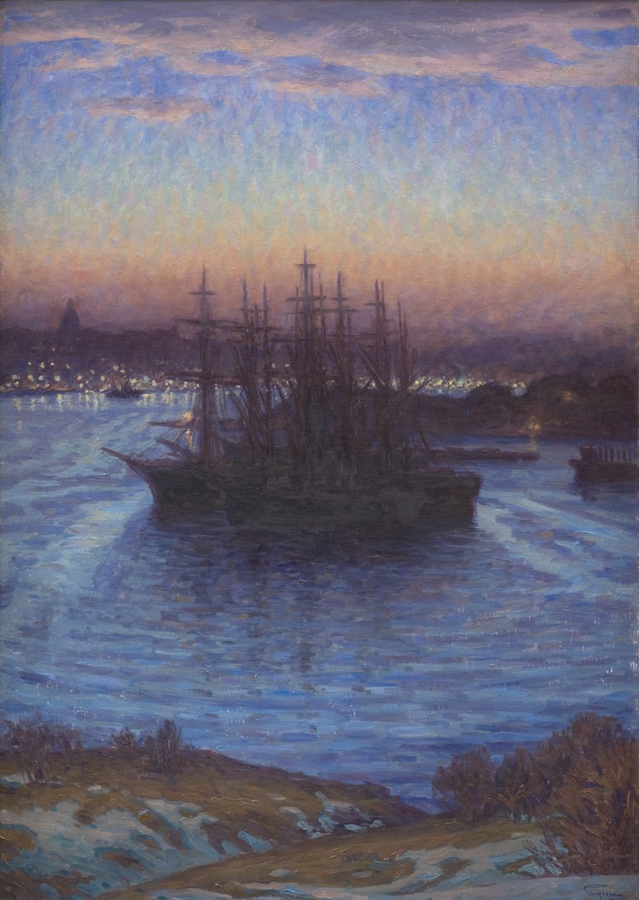 Navios em Âncora. Inverno de Eugen
