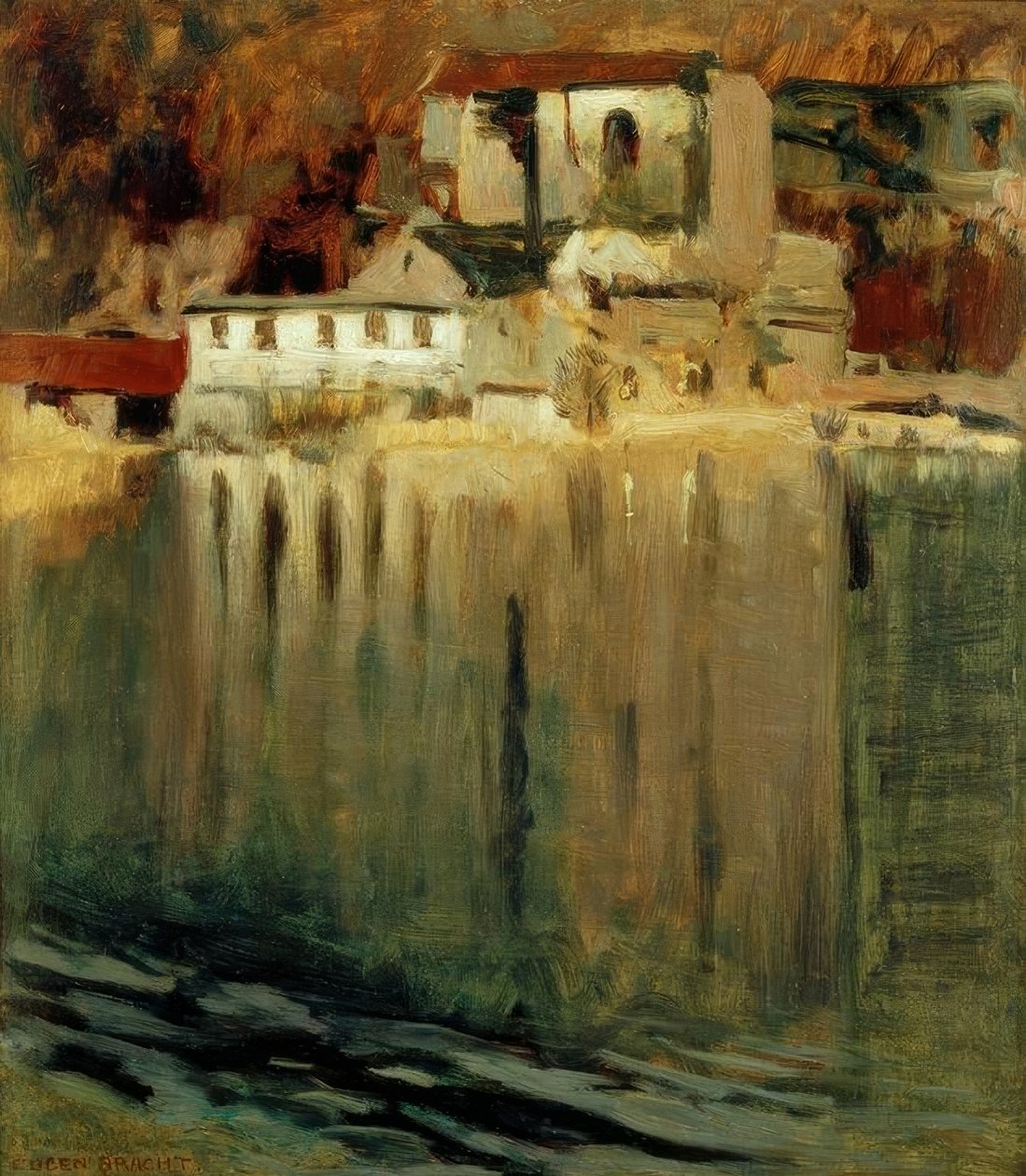 Gypsmühle junto à lagoa de Eugen Felix Prosper Bracht