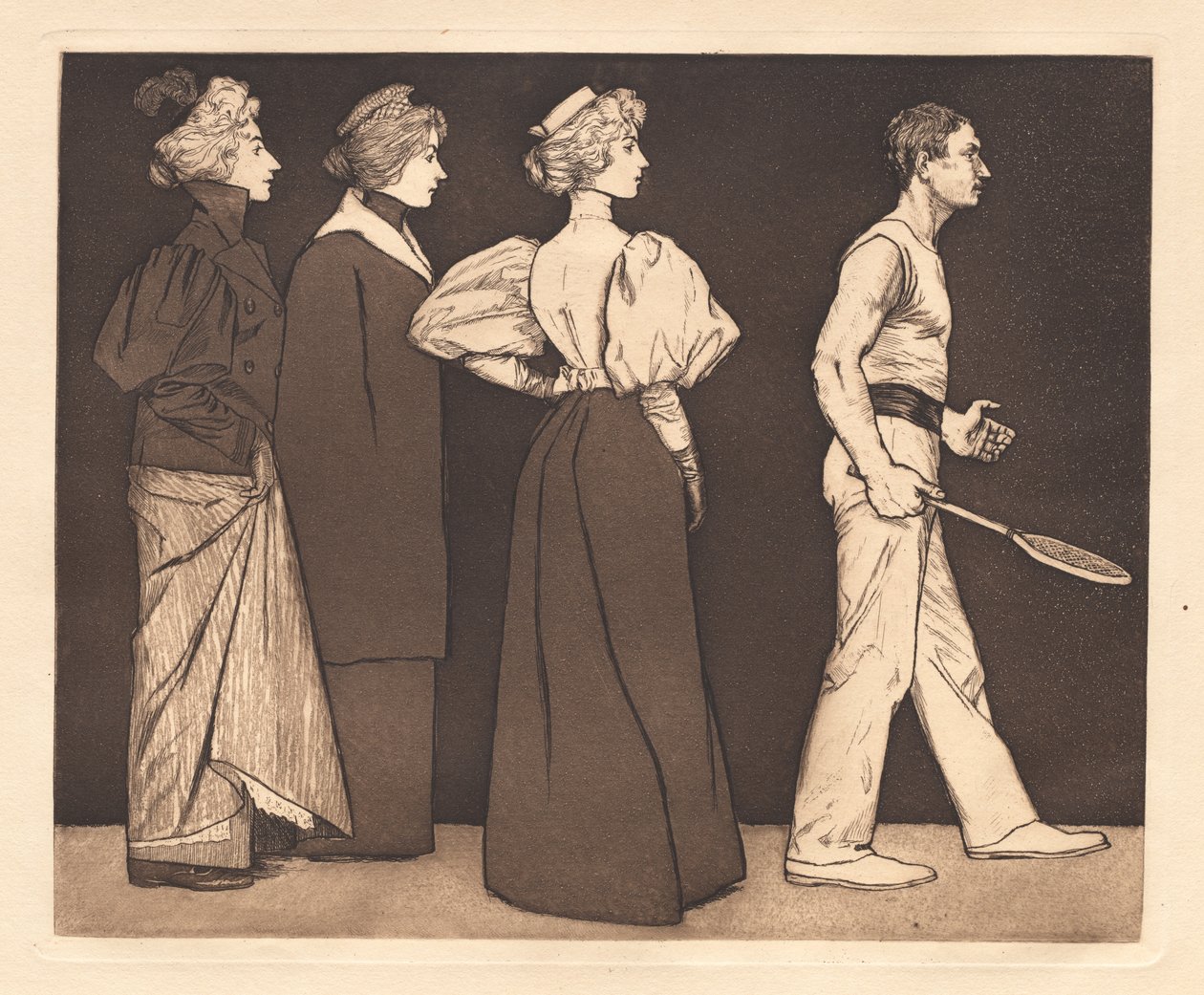 O tenista, 1896. de Eugen Kirchner