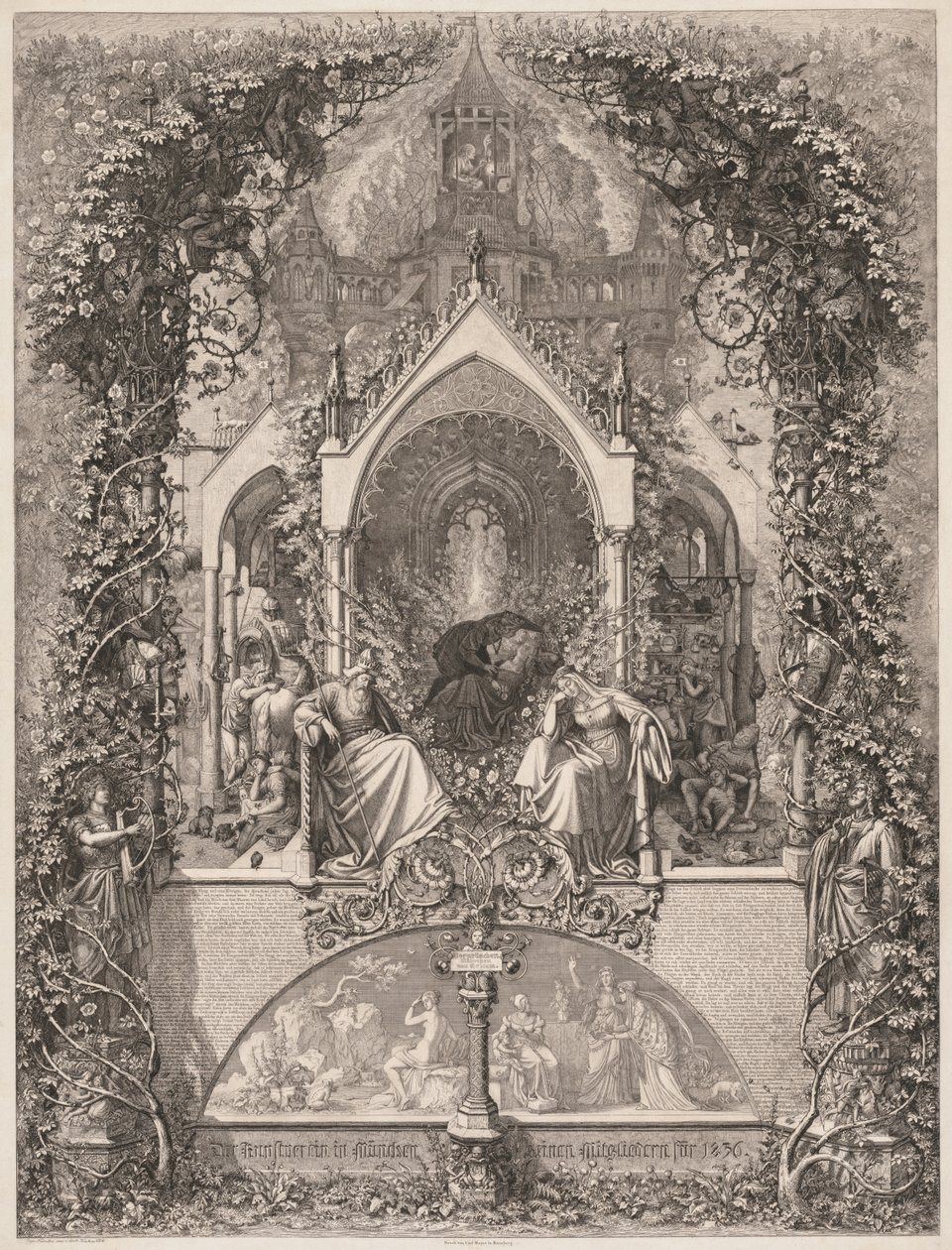 Briar Rose (A Bela Adormecida) de Eugen Napoleon Neureuther