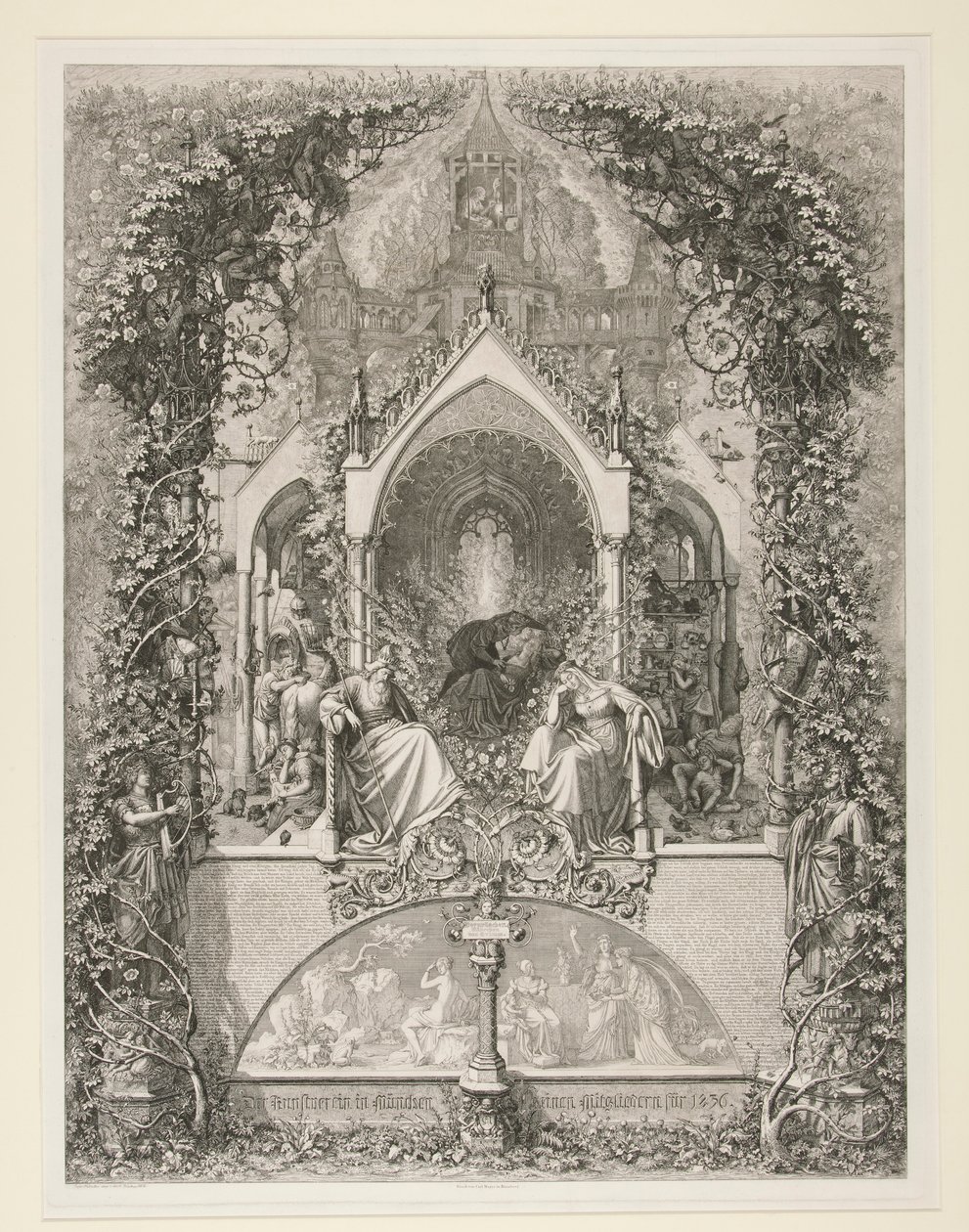 Dornrose. Maehrchen von Grimm. (A Bela Adormecida. Conto de fadas por Grimm) de Eugen Napoleon Neureuther