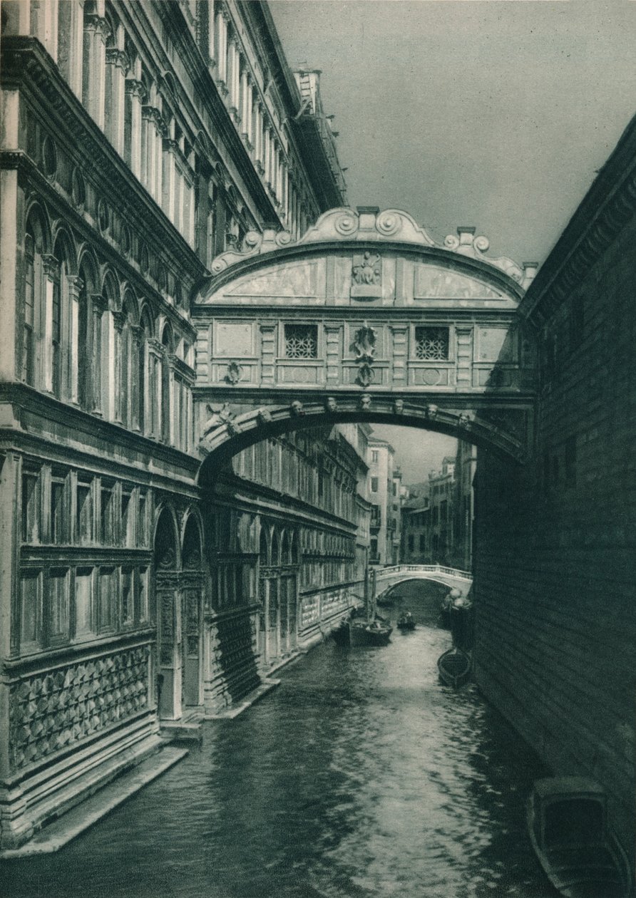 Ponte dos Suspiros, Veneza, Itália, 1927 de Eugen Poppel