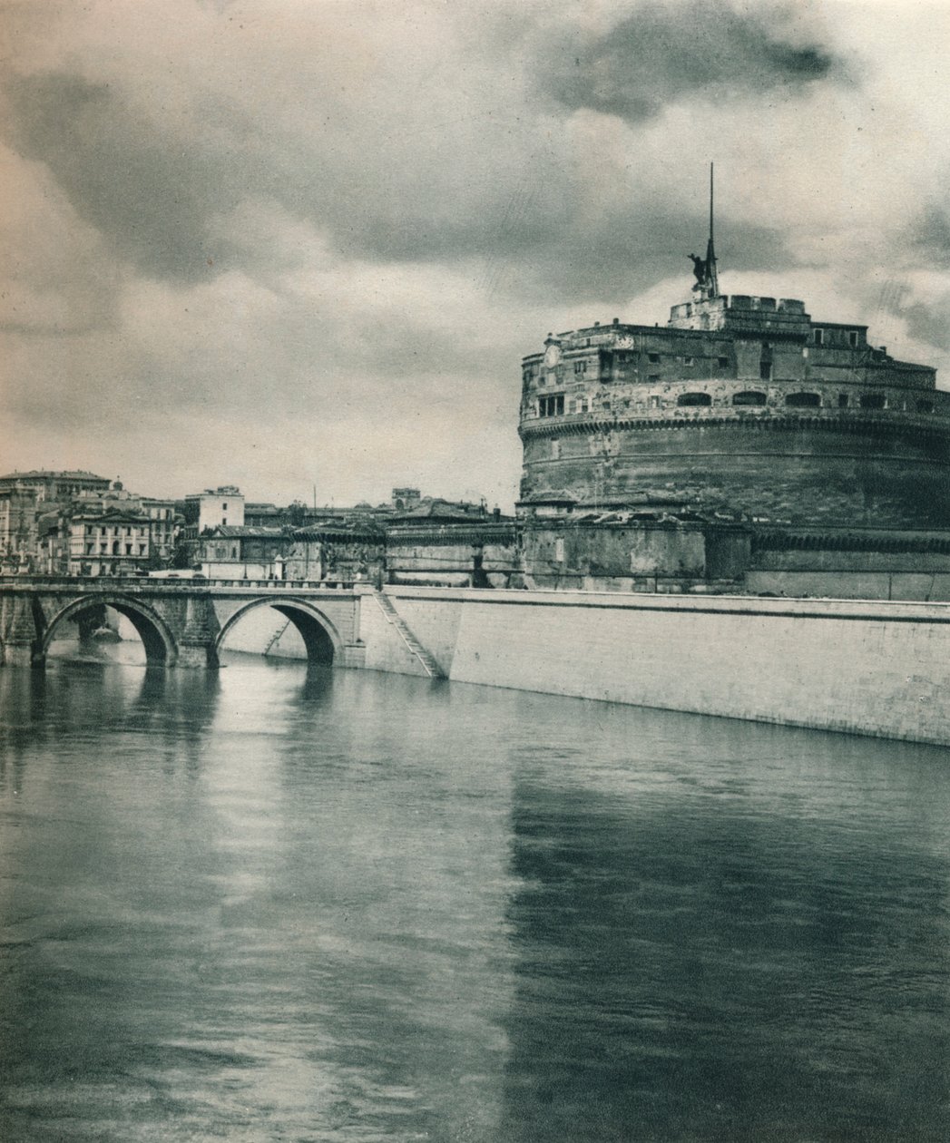 Castel Sant Angelo, Roma, Itália, 1927 de Eugen Poppel