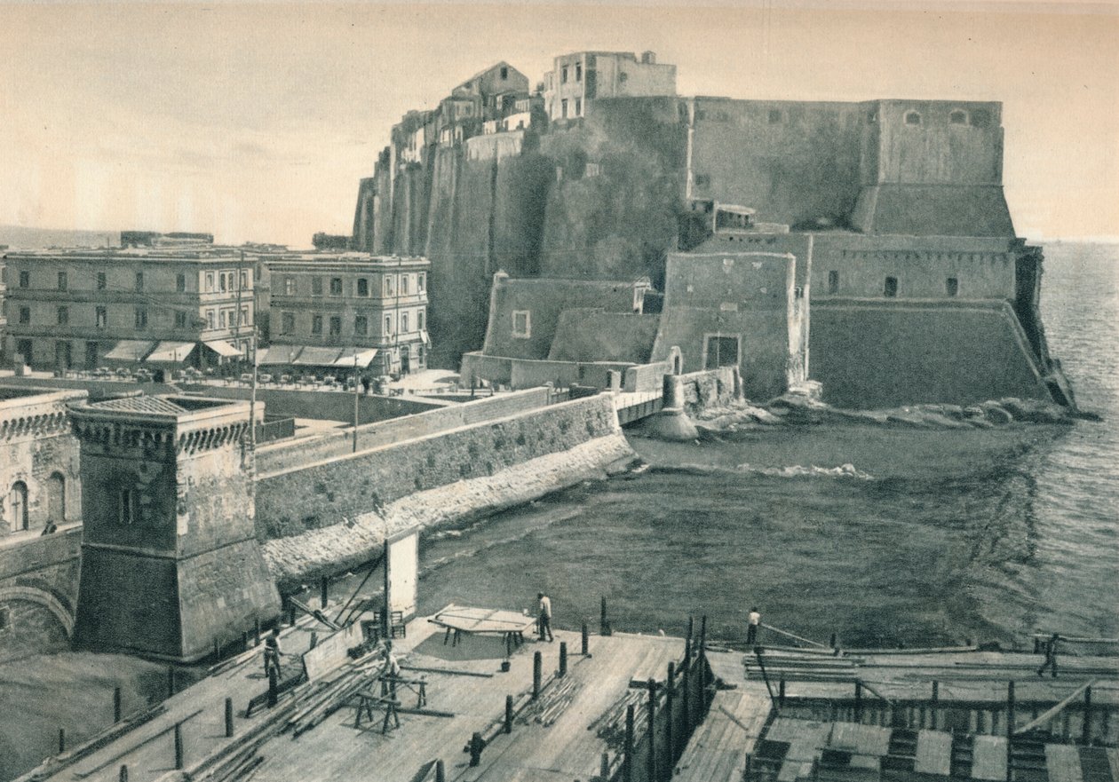 Castel dellOvo, Nápoles, Itália, 1927 de Eugen Poppel
