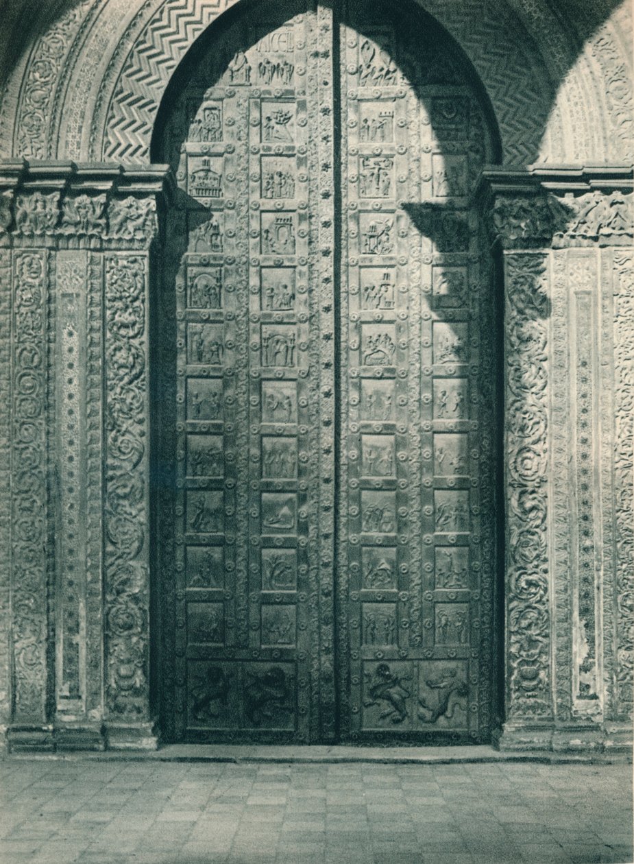 Portas da Catedral de Monreale, Sicília, Itália, 1927 de Eugen Poppel