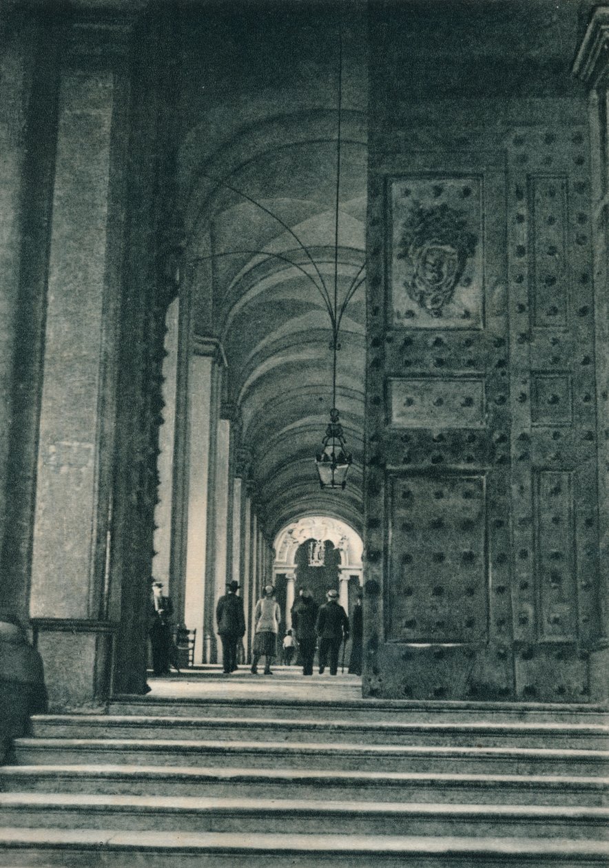 Entrada do Vaticano da Praça de São Pedro, Roma, Itália, 1927 de Eugen Poppel