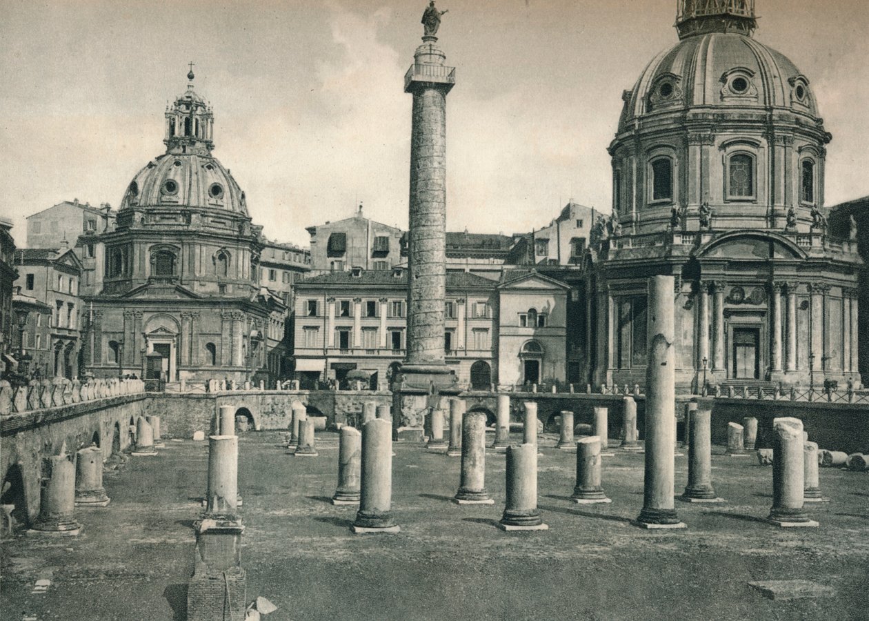 Fórum de Trajano, Roma, Itália, 1927 de Eugen Poppel