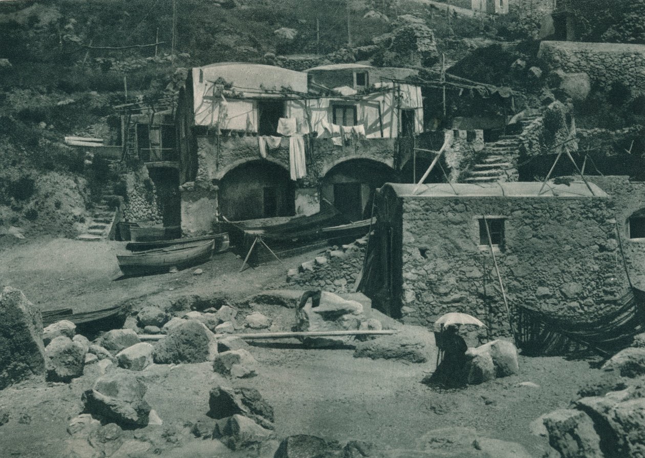 Casa na Marina Grande, Capri, Itália, 1927 de Eugen Poppel