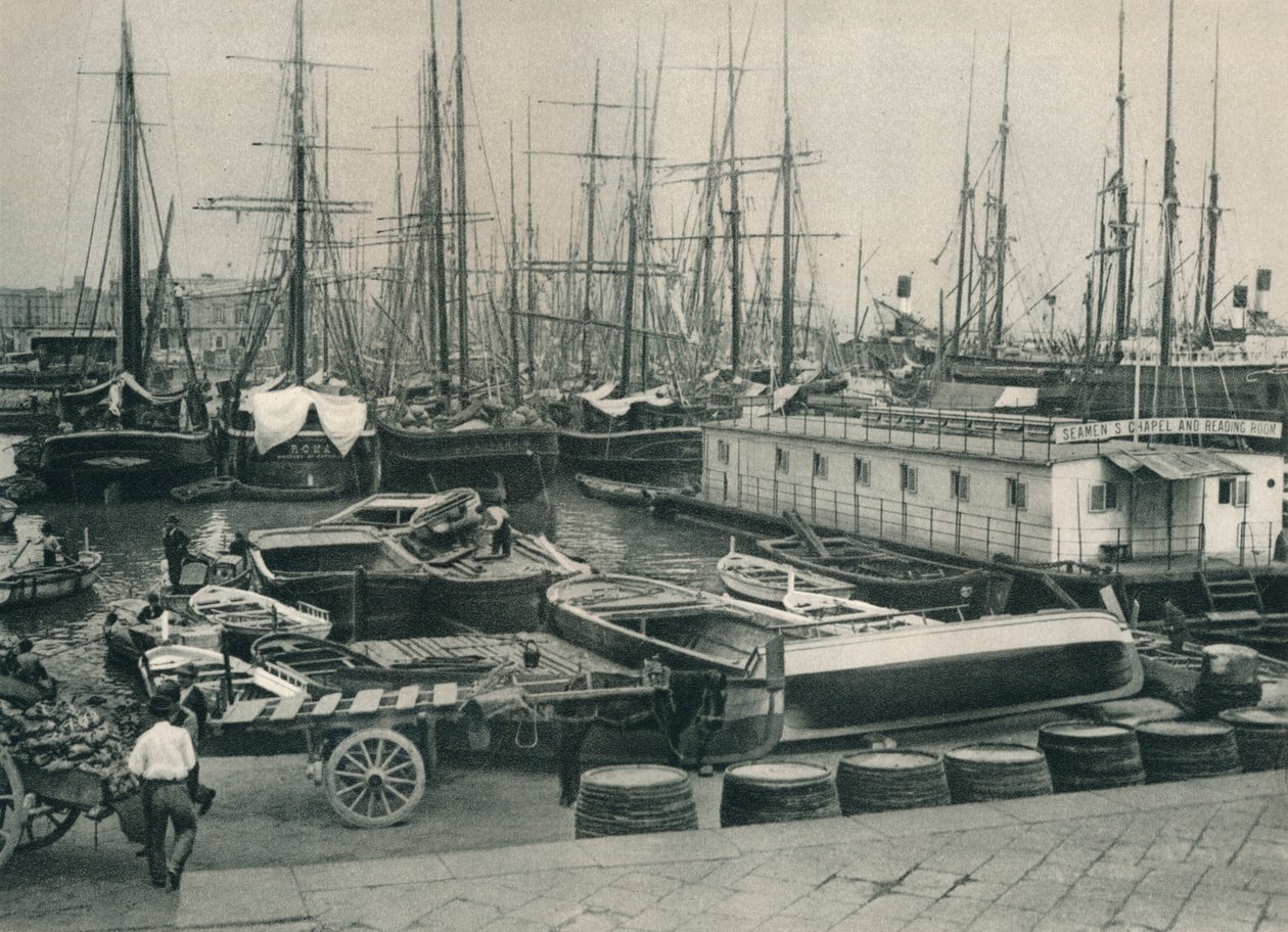 Porto de Nápoles, Itália, 1927 de Eugen Poppel