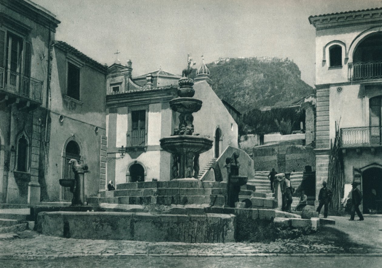 Fonte pública, Taormina, Sicília, Itália, 1927 de Eugen Poppel