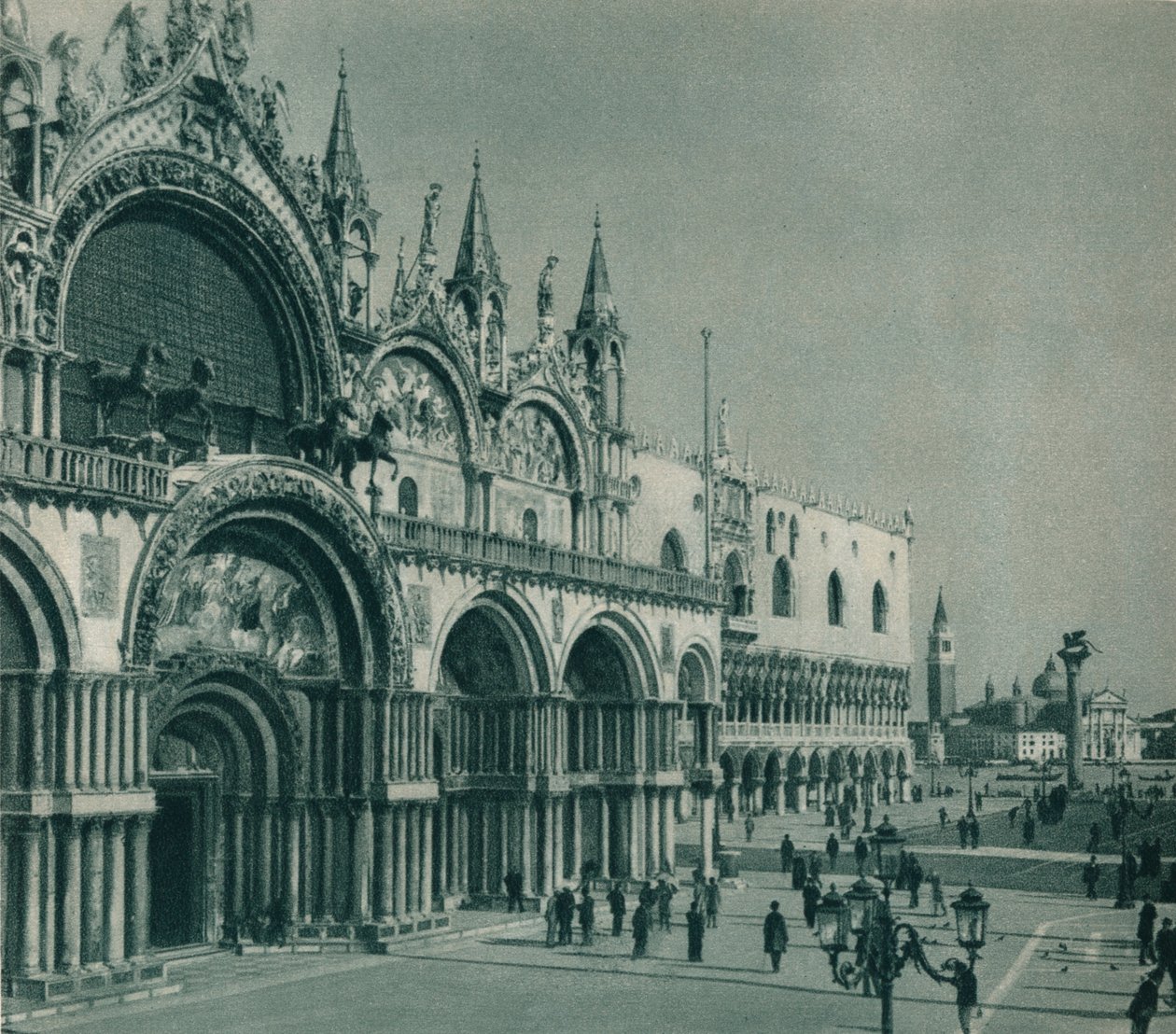 Basílica de São Marcos, Veneza, Itália, 1927 de Eugen Poppel