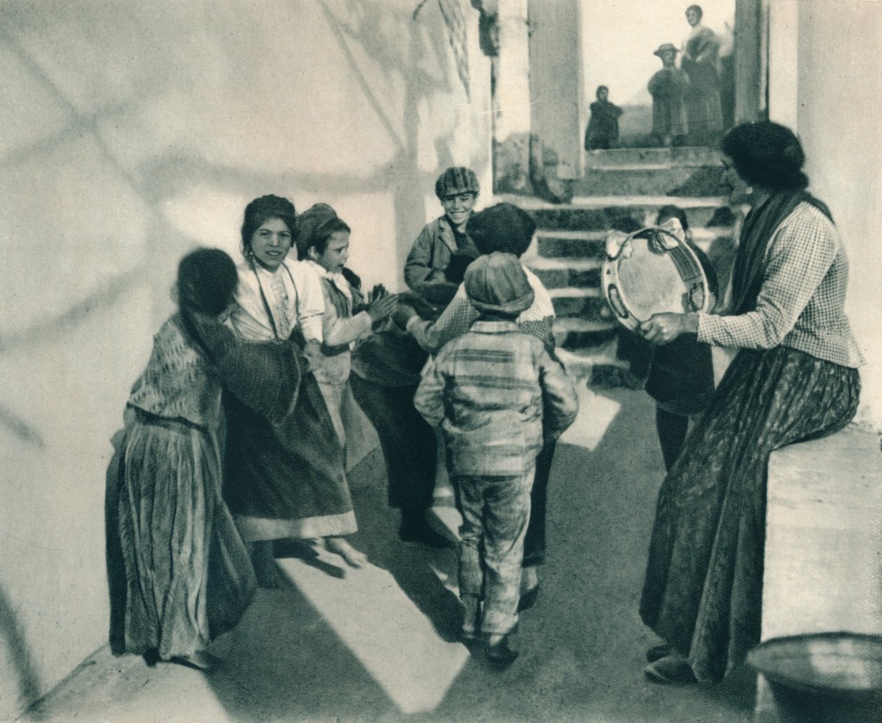 Tarantella, Capri, Itália, 1927 de Eugen Poppel