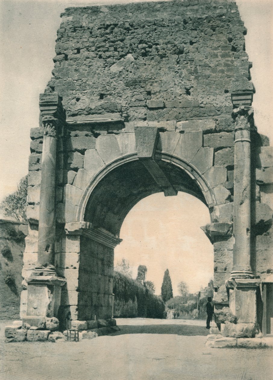 O arco de Drusus, Roma, c1926 1927 de Eugen Poppel