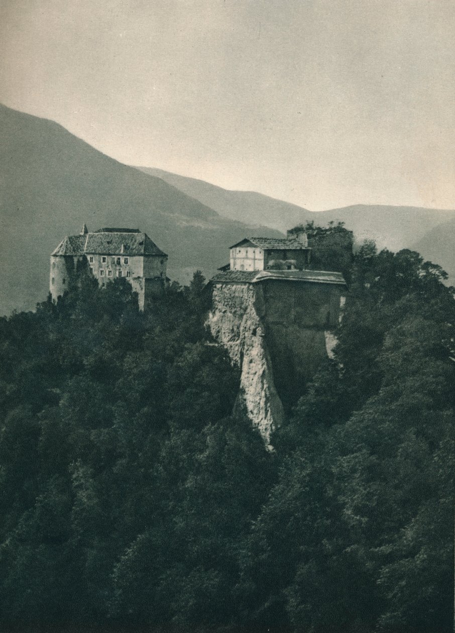 Castelo Tirol, Merano, Tirol do Sul, Itália, 1927 de Eugen Poppel