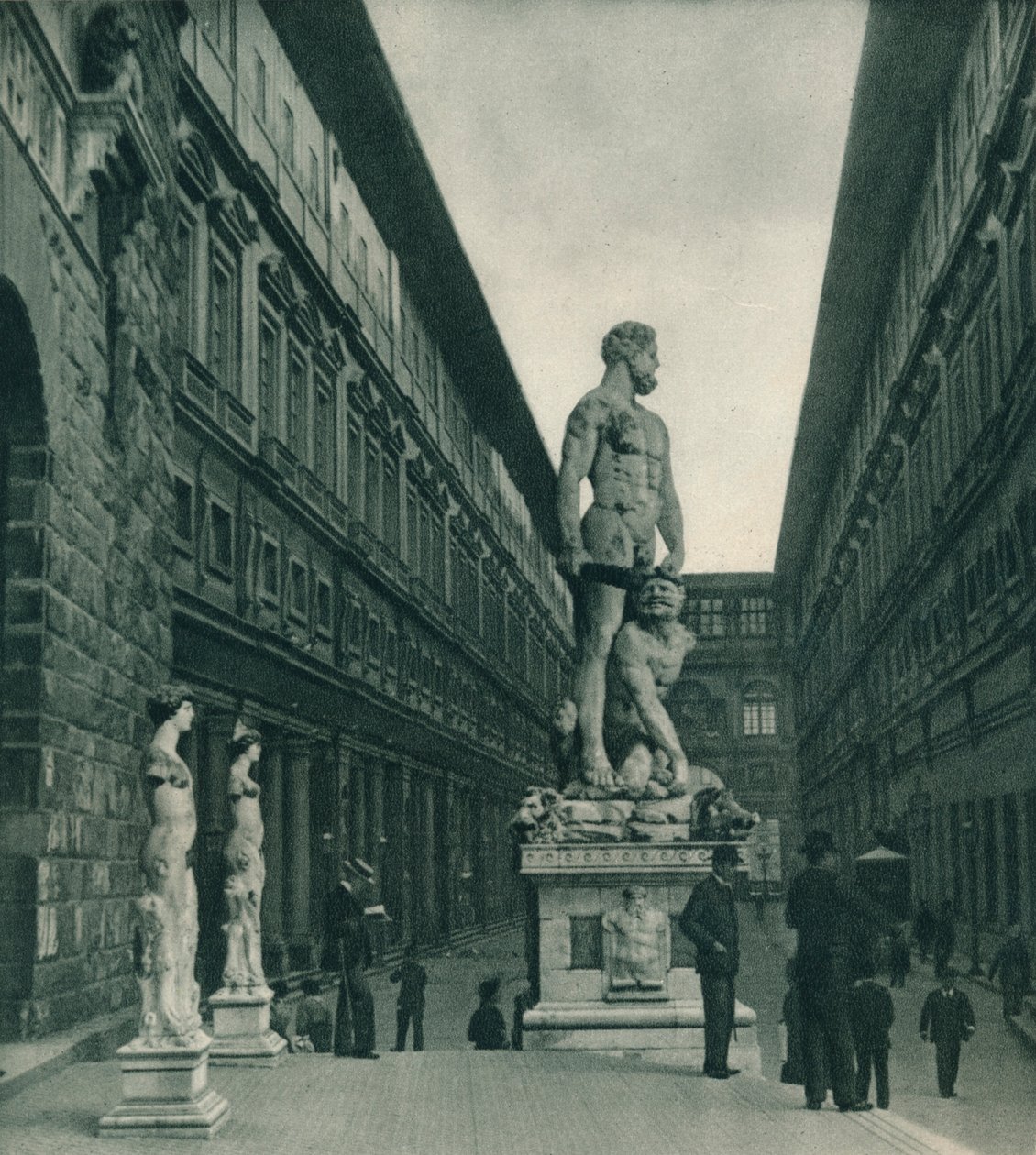 Galeria Uffizi, Florença, Itália, 1927 de Eugen Poppel