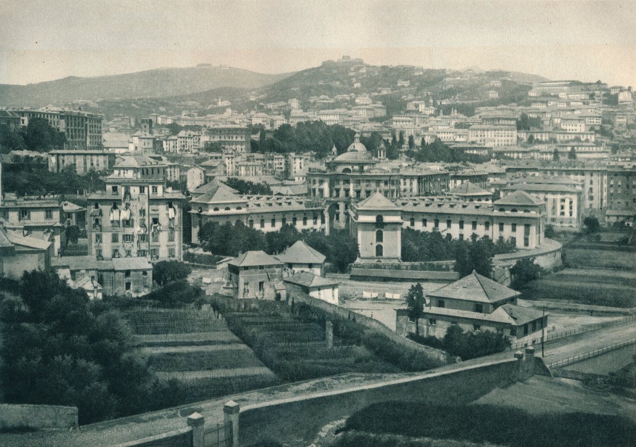 Vista de Gênova, Itália, 1927 de Eugen Poppel