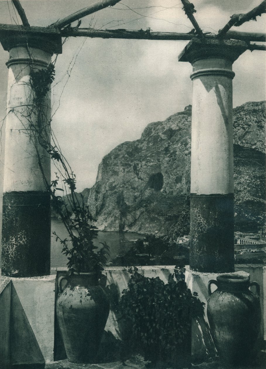 Vista do Monte Solaro, Capri, Itália, 1927 de Eugen Poppel