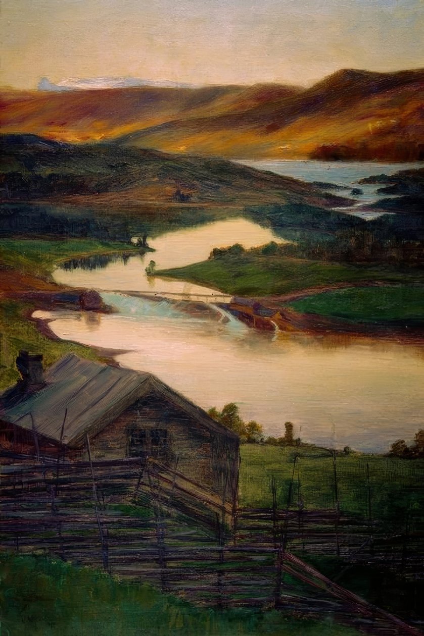 Fran Fossheim, Valdres, Esboço de Eugen Prinz von Schweden