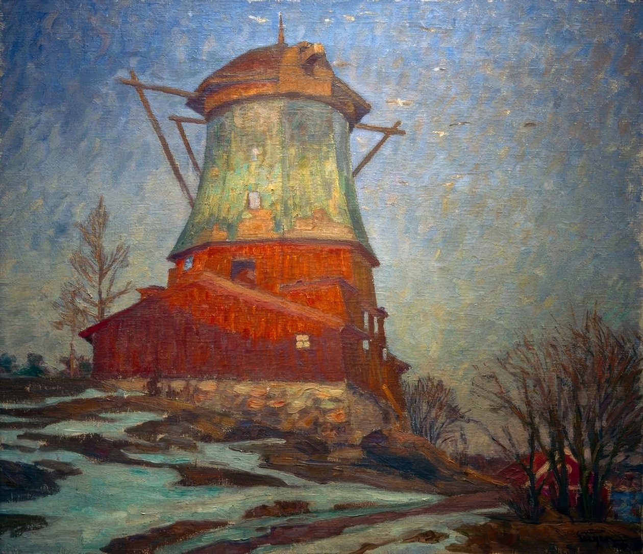 O moinho de petróleo, Waldemarsudde de Eugen Prinz von Schweden