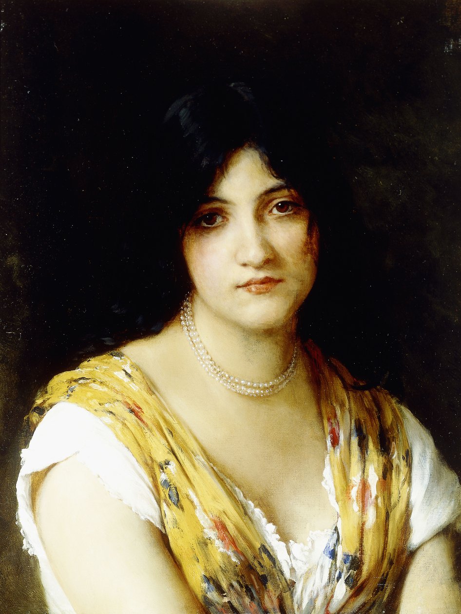 Uma beleza mediterrânea, de Eugen von Blaas