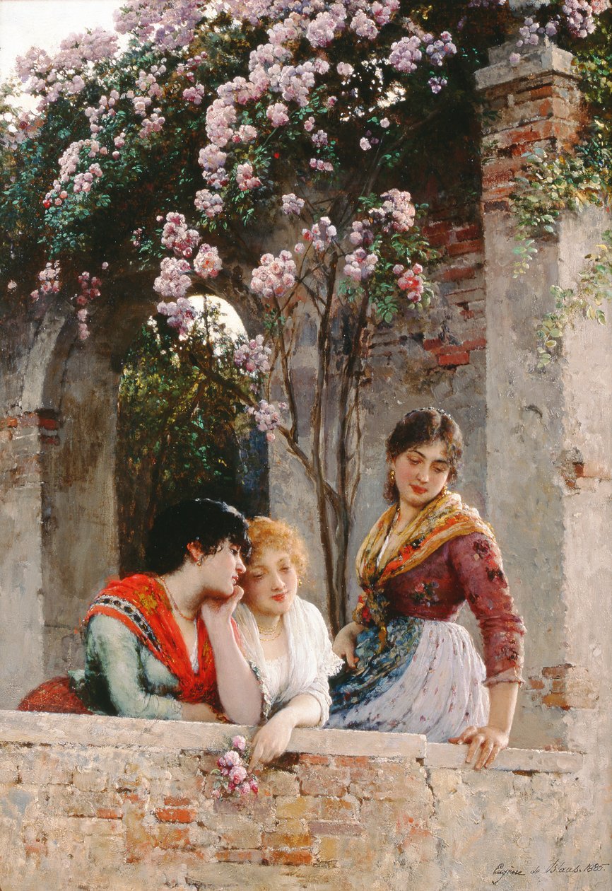No terraço de Eugen von Blaas