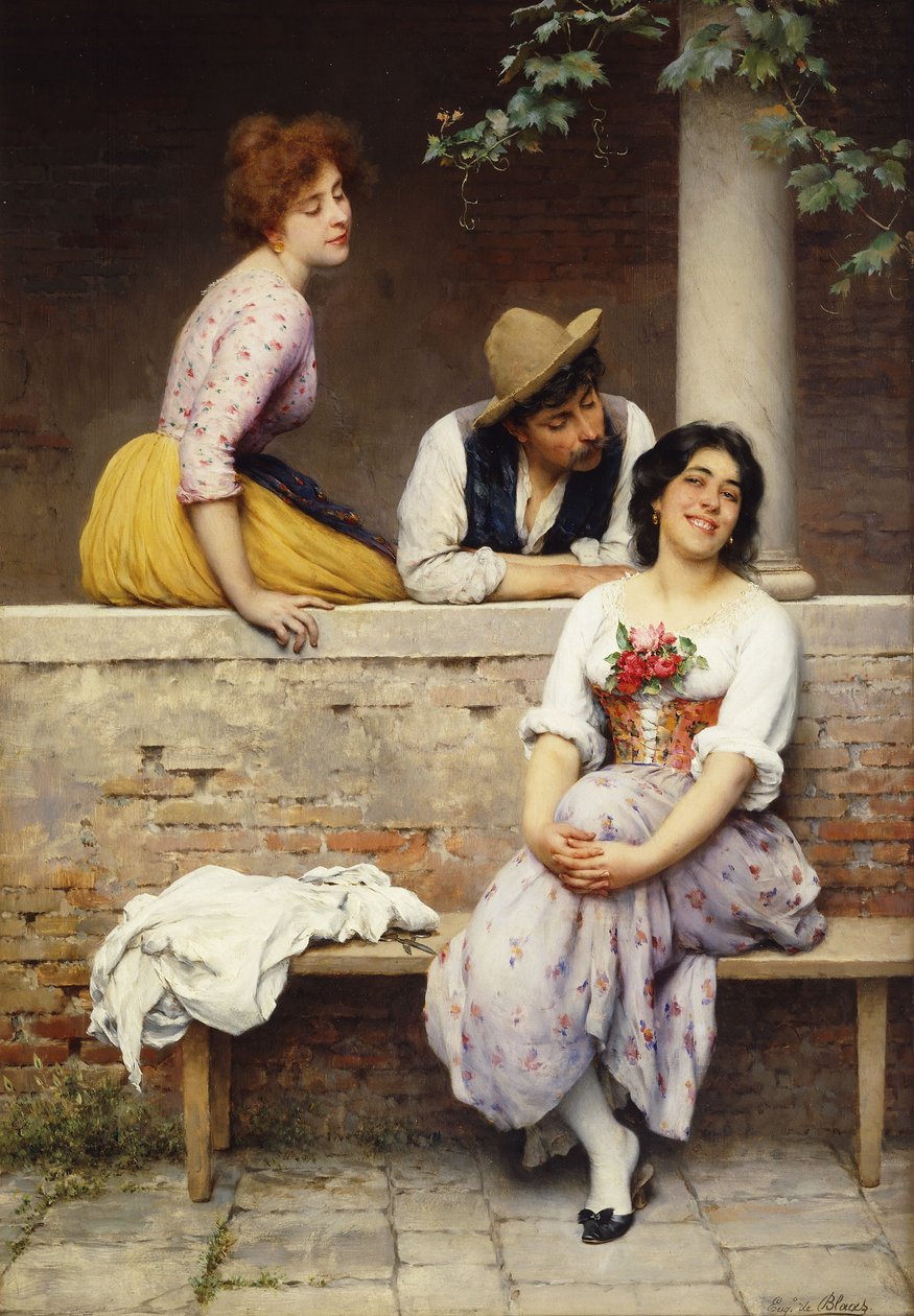 Conversa fiada, de Eugen von Blaas