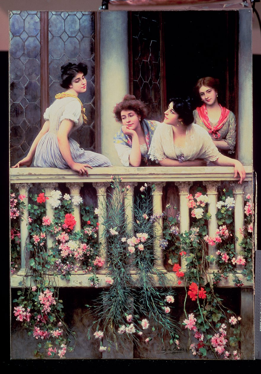 A varanda, 1911 de Eugen von Blaas