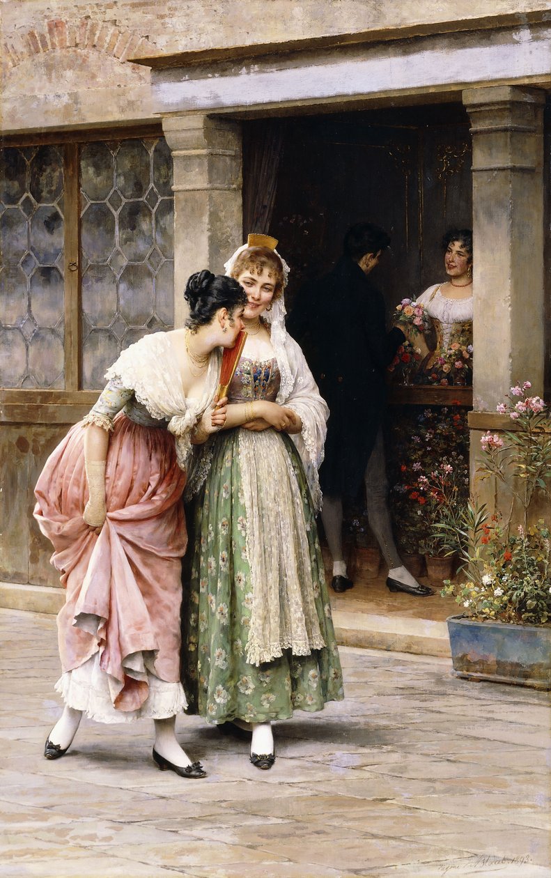 O buquê de domingo, 1893 de Eugen von Blaas